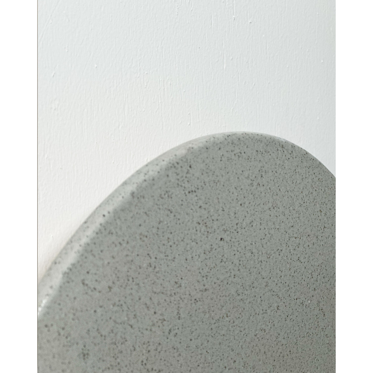 Small Backlit Disc Wall Light, Stone
