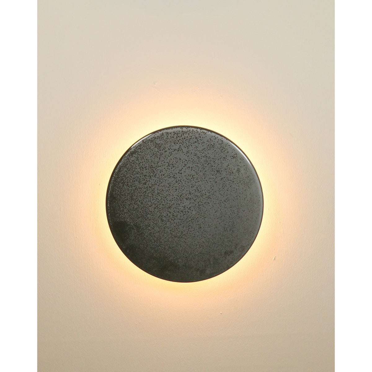 Small Backlit Disc Wall Light, Storm