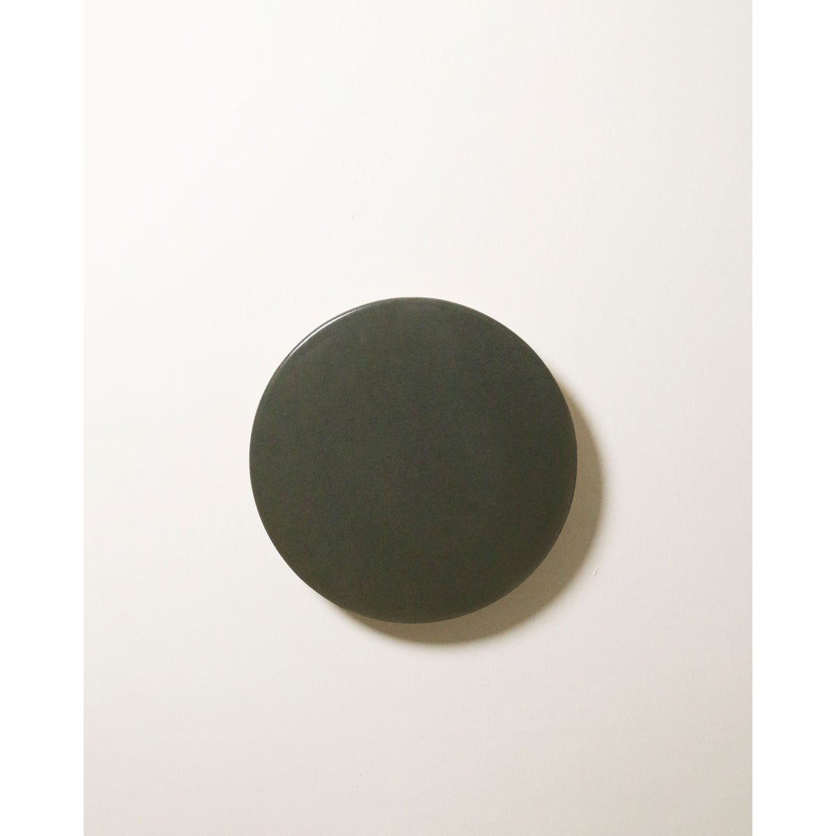 Small Backlit Disc Wall Light, Olive