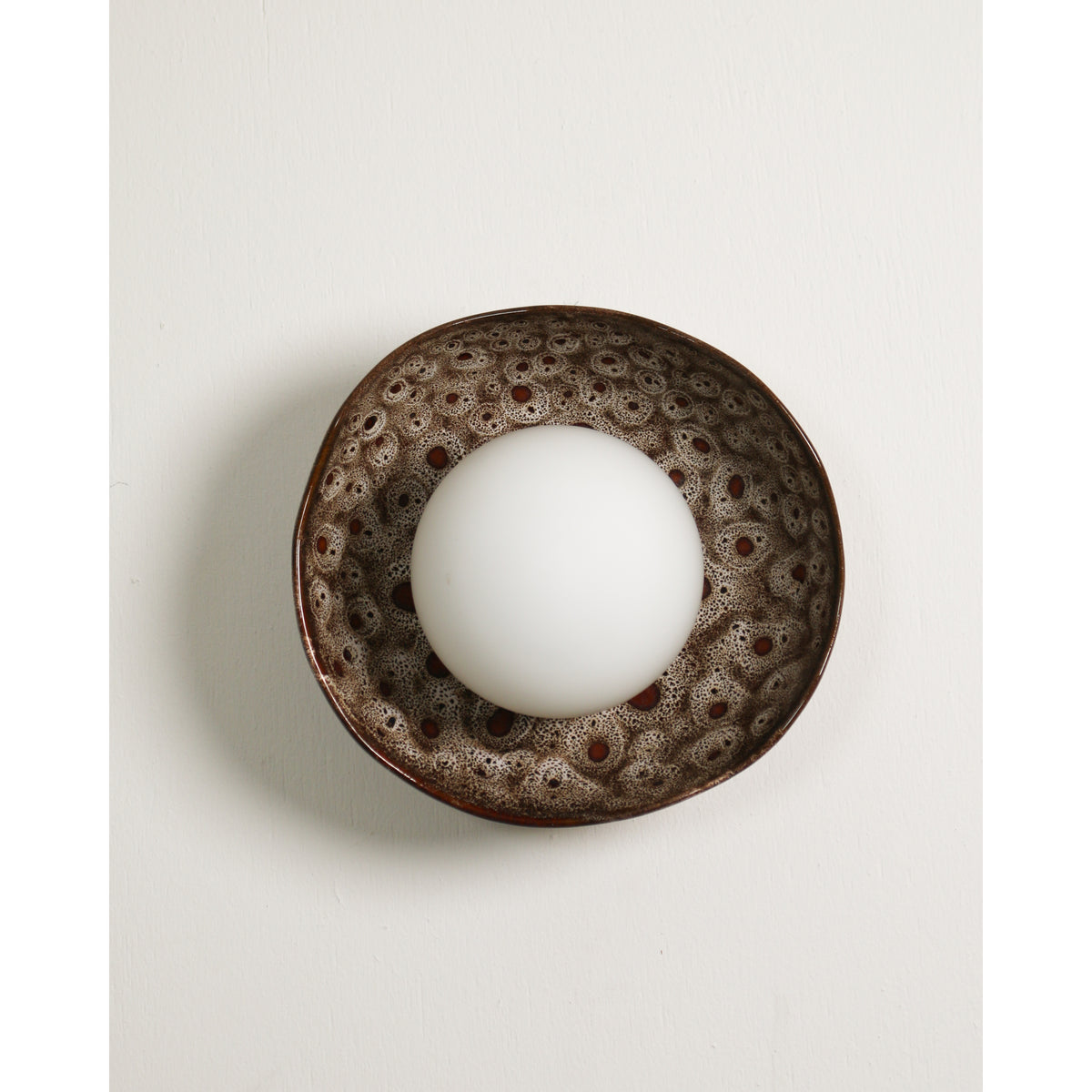 Shell Wall Sconce, White Ochre