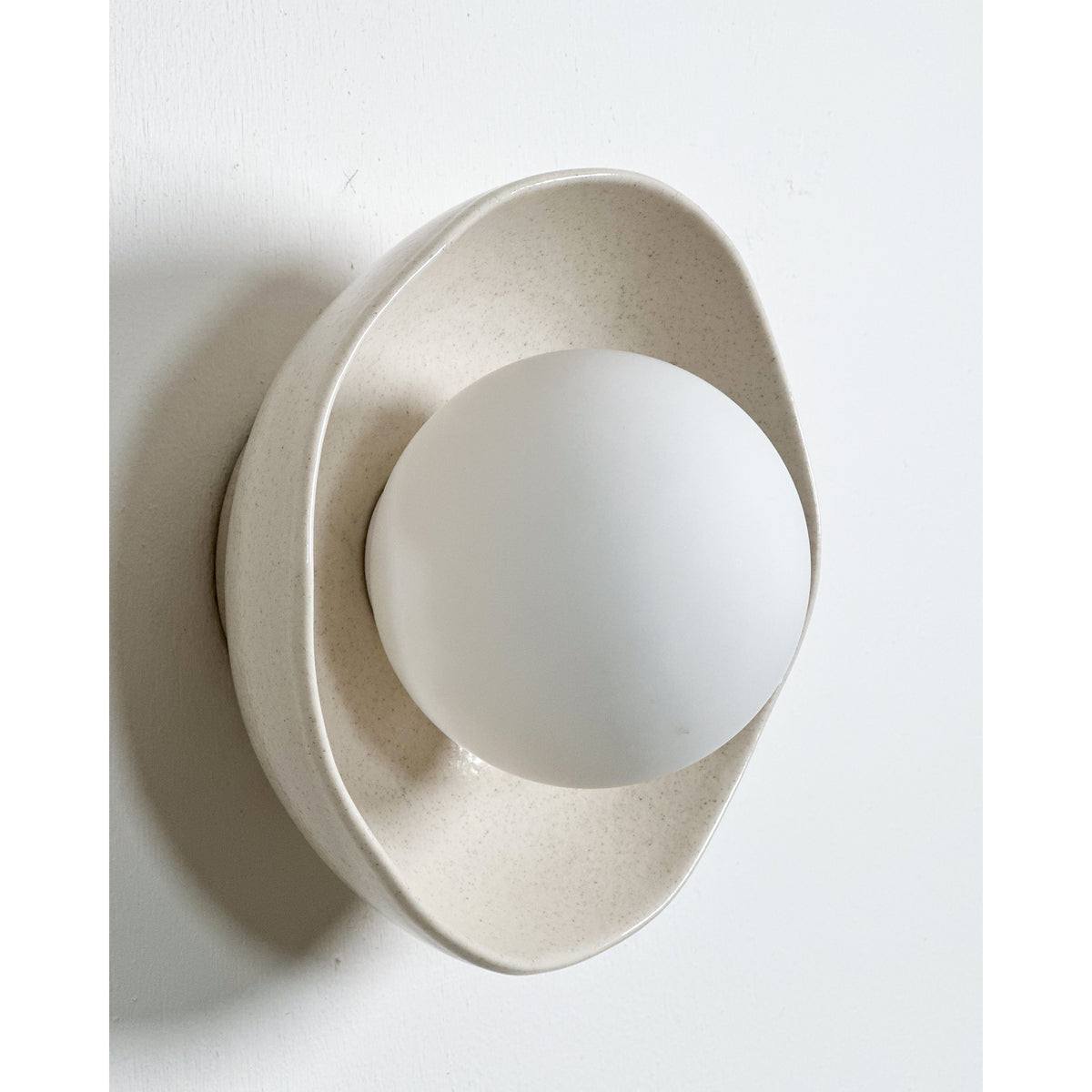 Shell Wall Sconce, Poppyseed