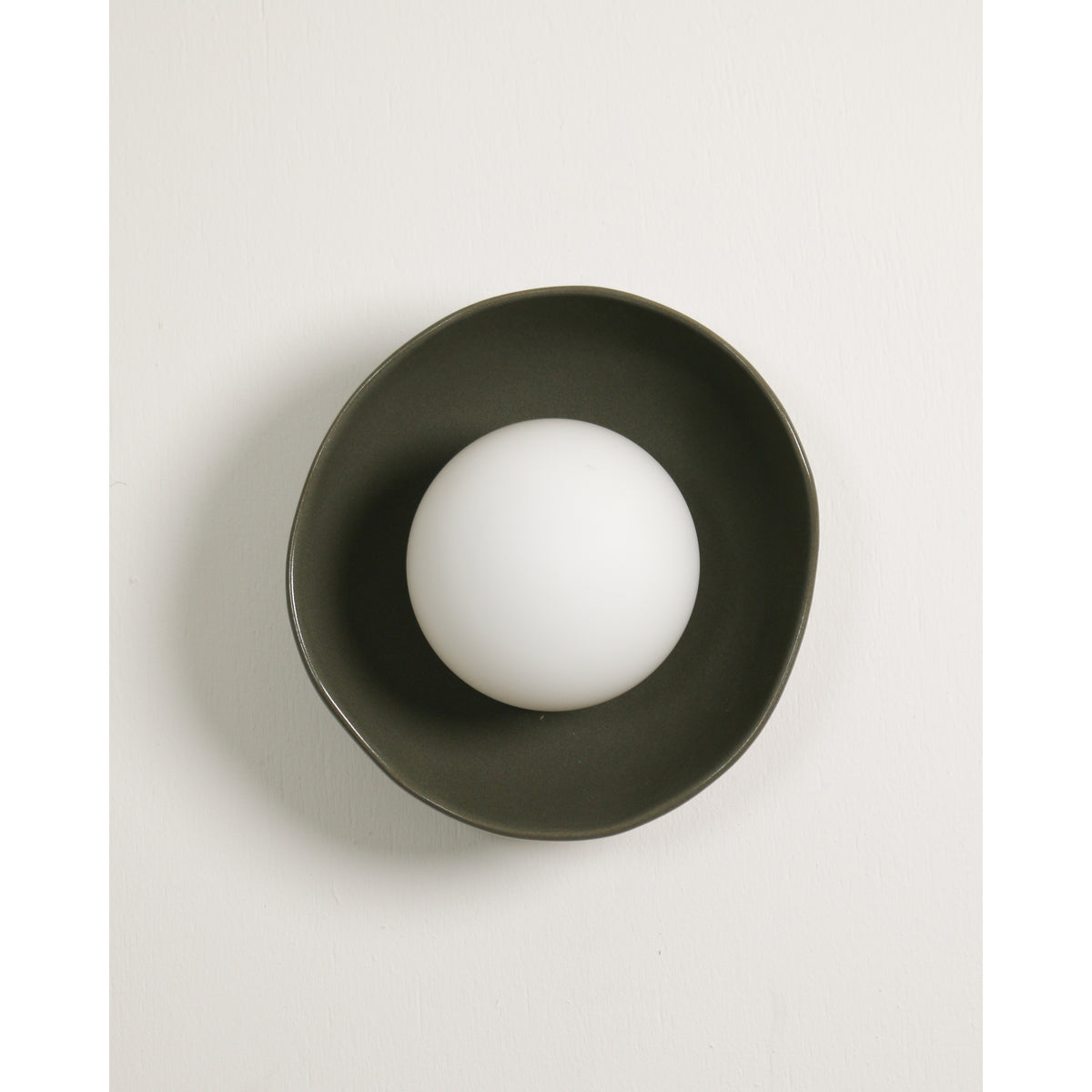 Shell Wall Sconce, Olive