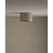 Short Cylinder Ceiling Light, White Ochre