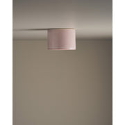 Short Cylinder Ceiling Light, Rose Quartz