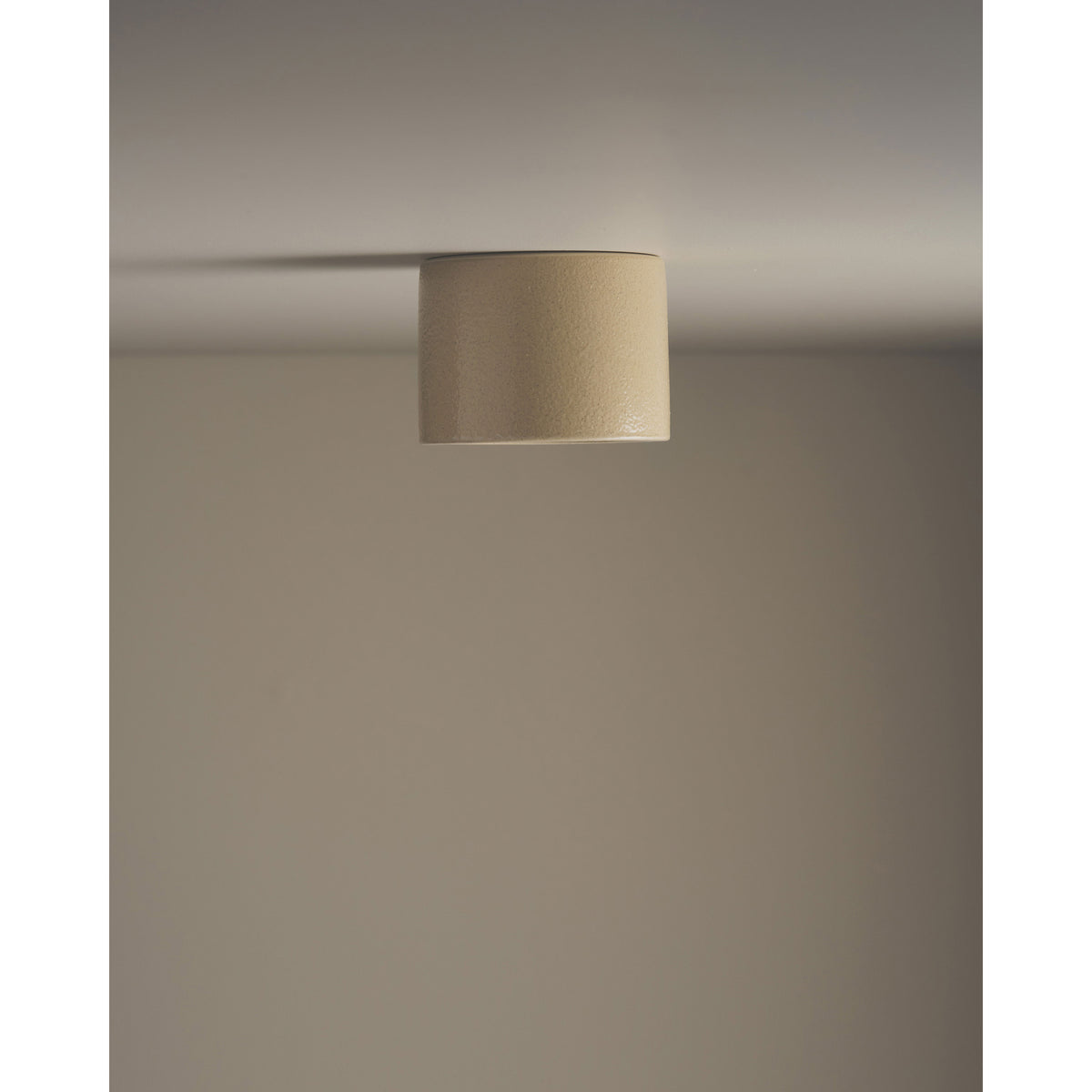 Short Cylinder Ceiling Light, Sand