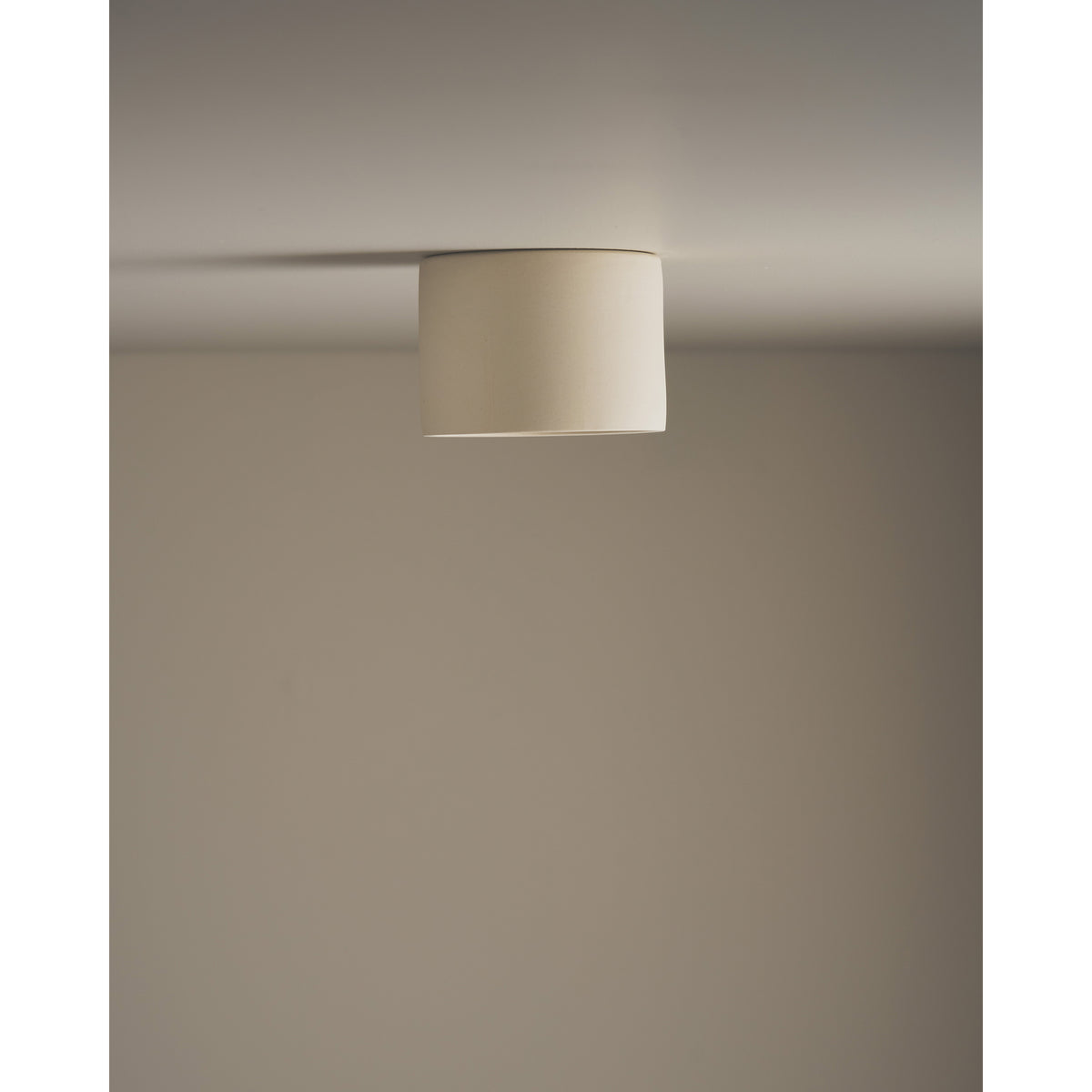 Short Cylinder Ceiling Light, Bone