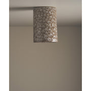 Tall Cylinder Ceiling Light, White Ochre