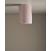 Tall Cylinder Ceiling Light, Rose Quartz