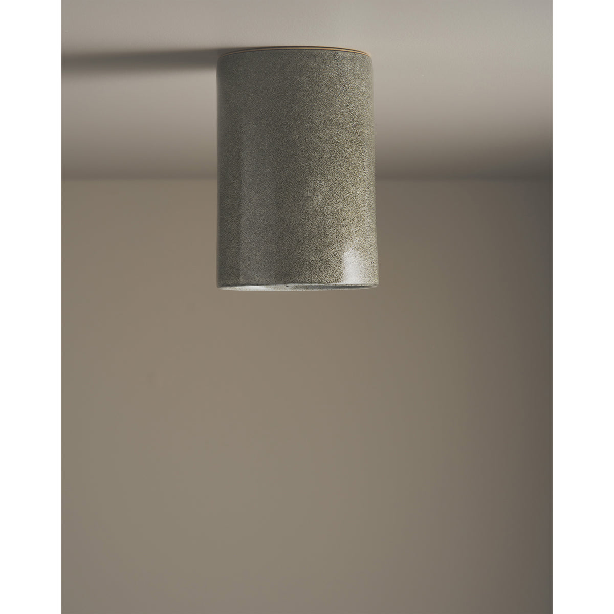 Tall Cylinder Ceiling Light, Rivergum
