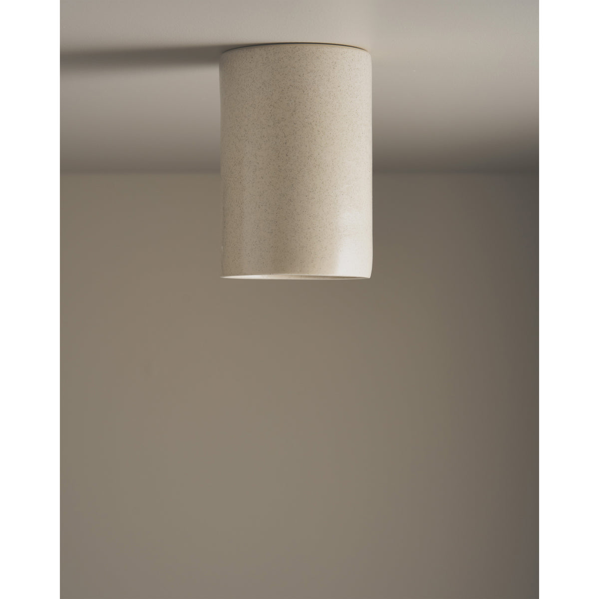 Tall Cylinder Ceiling Light, Poppyseed