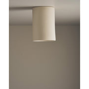 Tall Cylinder Ceiling Light, Bone