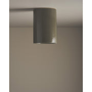 Tall Cylinder Ceiling Light, Olive