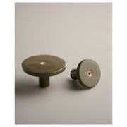 Small Ceramic Wall Hook, Olive