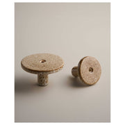 Large Ceramic Wall Hook, White Ochre