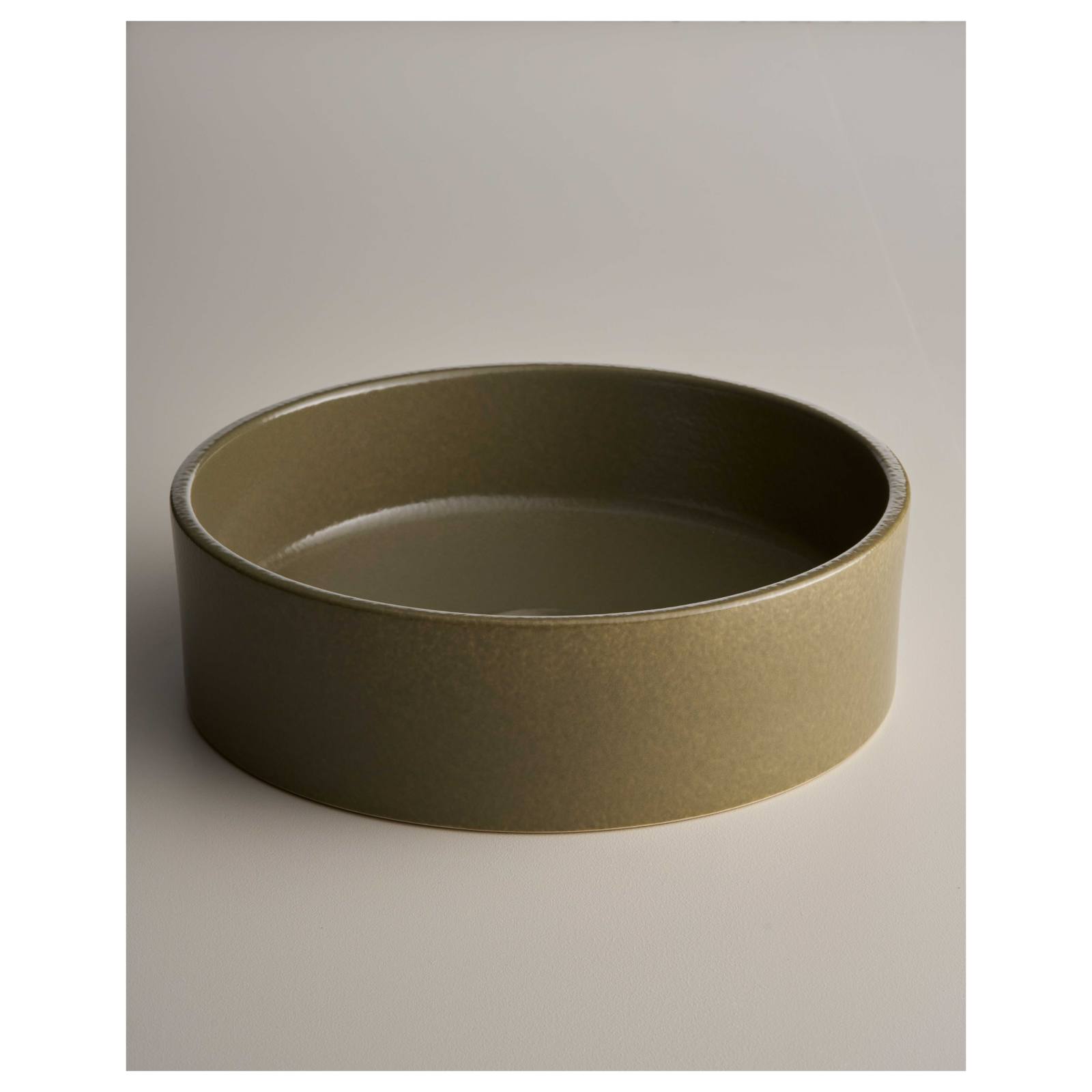 Clay 400 Round Basin, Olive