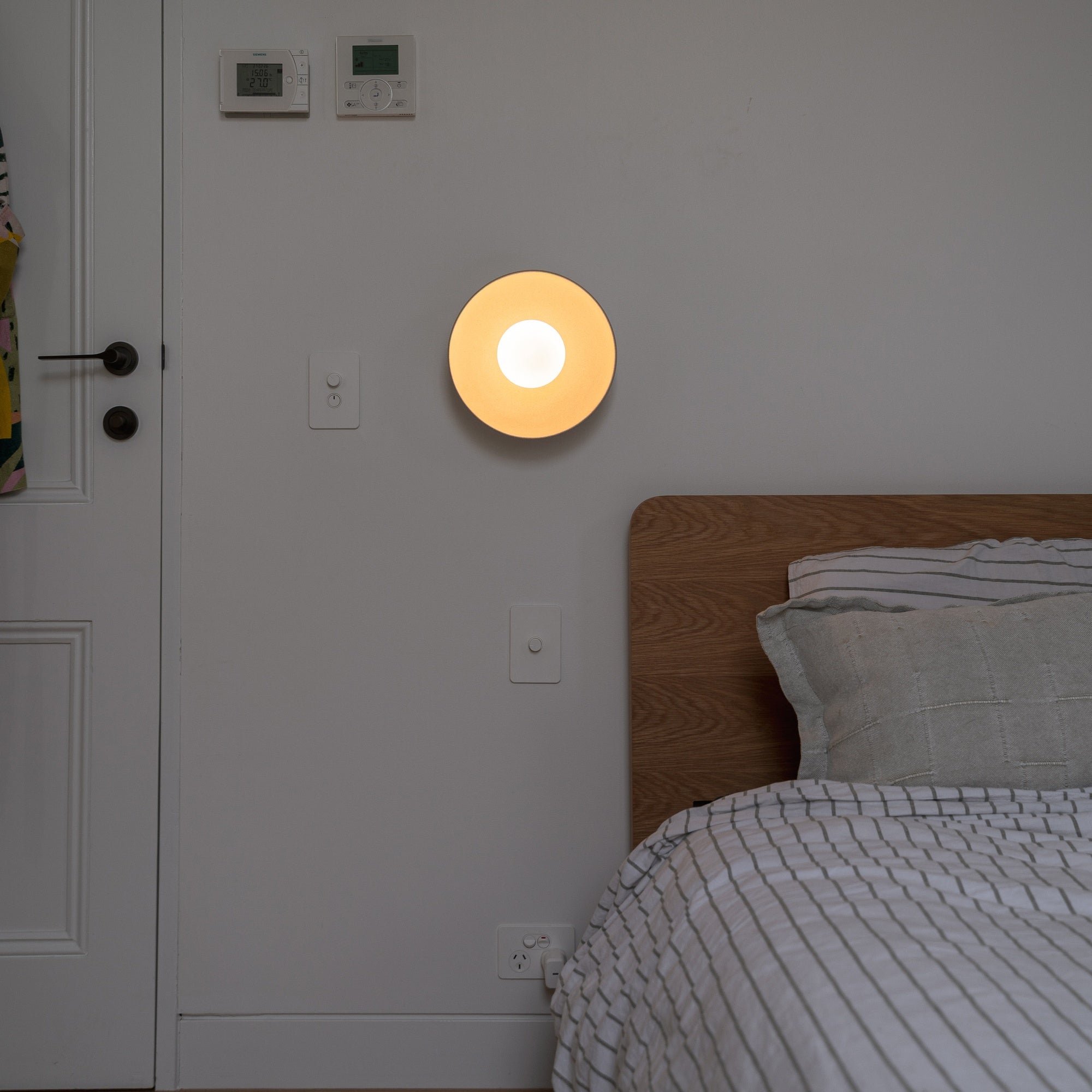 Dish Wall Sconce, Stone
