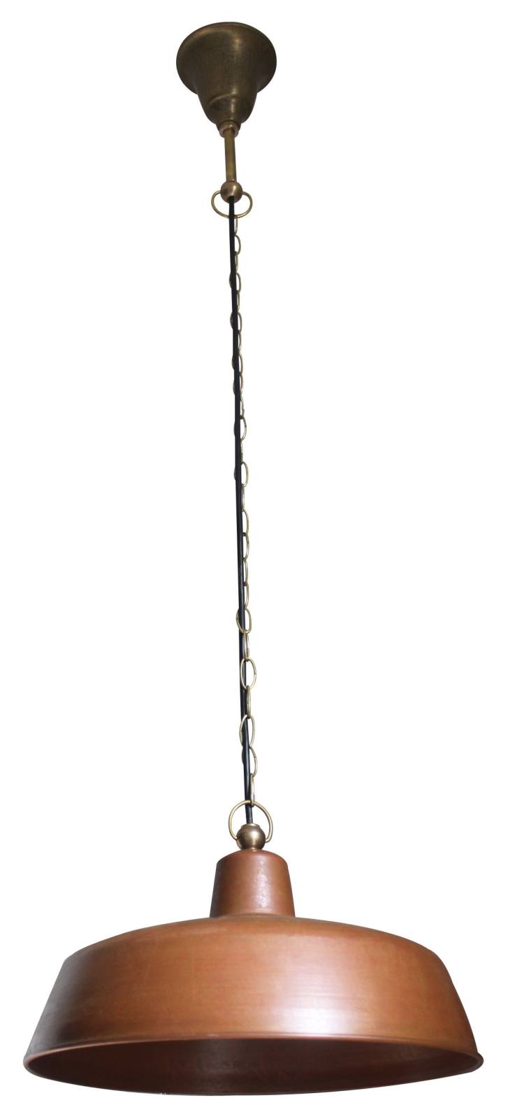 St Kilda Deco Pendant Light, Copper & Brass