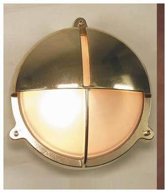 Queenscliff Bunker Light, Brass & Sandblast Glass