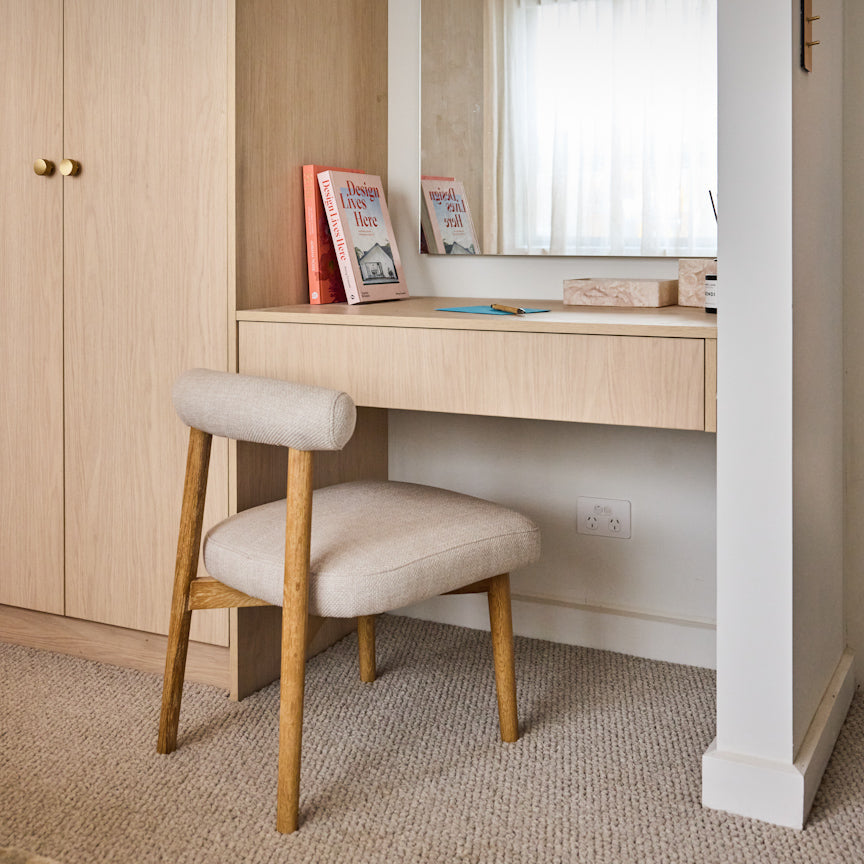 Andorra Fabric Dining Chair, Beige