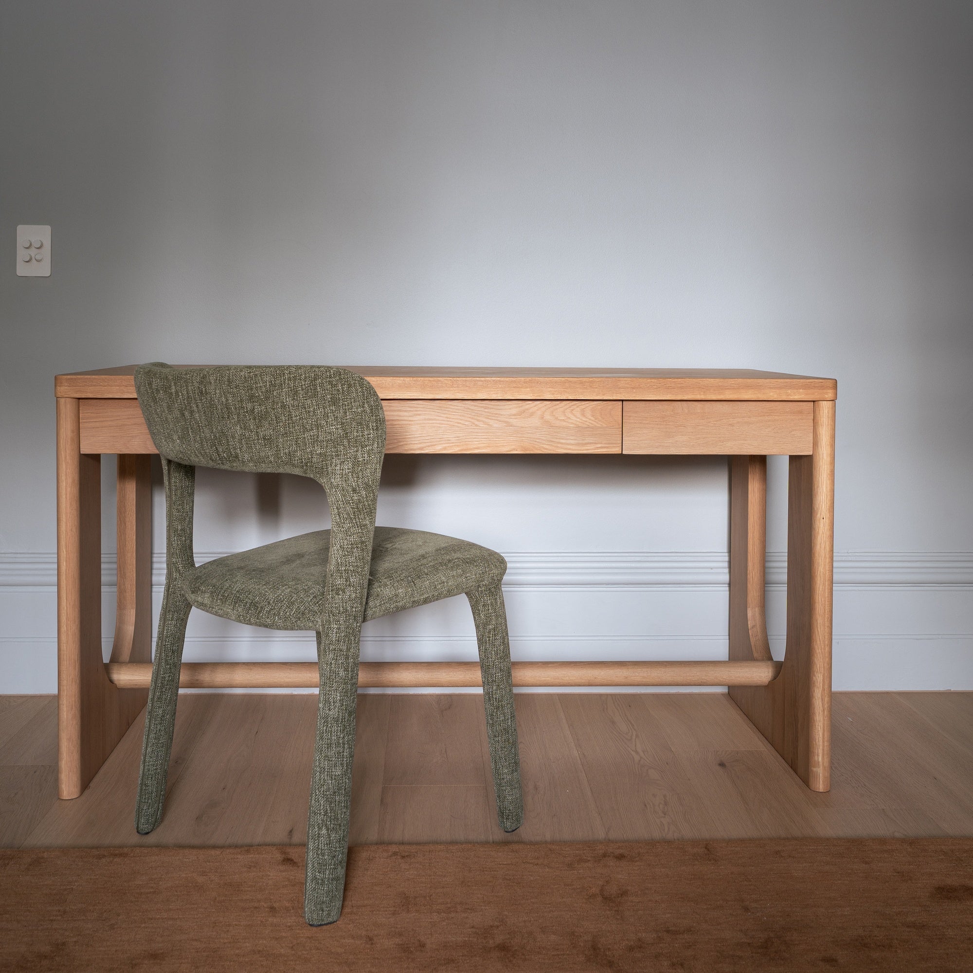 Elray Fabric Dining Chair, Fern Green