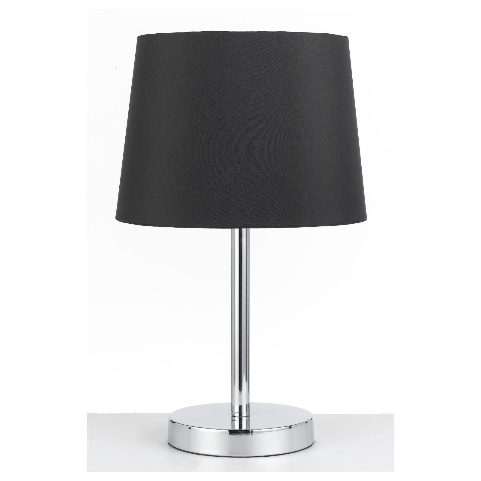 Adam Table Lamp, Black & Chrome