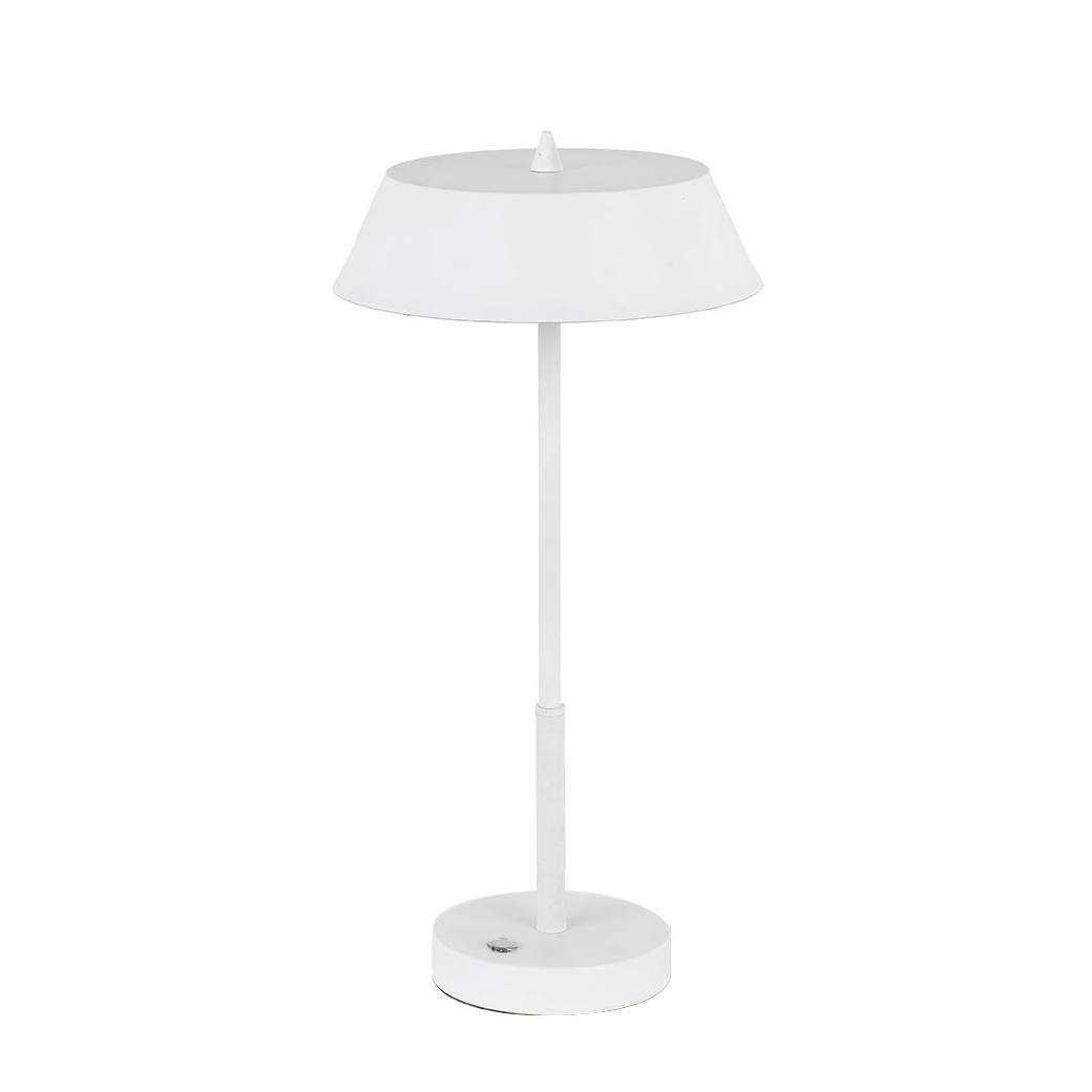 Allure 7W Led Table Lamp, Matte White & Silver