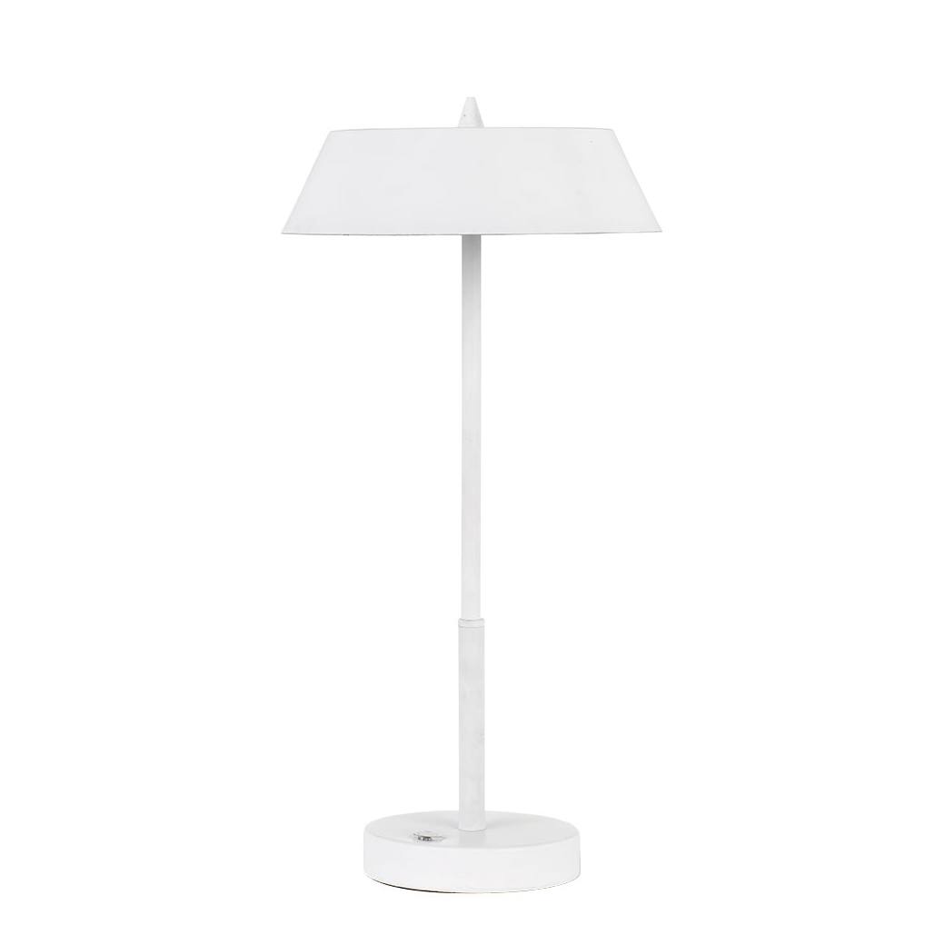 Allure 7W Led Table Lamp, Matte White & Silver