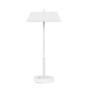 Allure 7W Led Table Lamp, Matte White & Silver