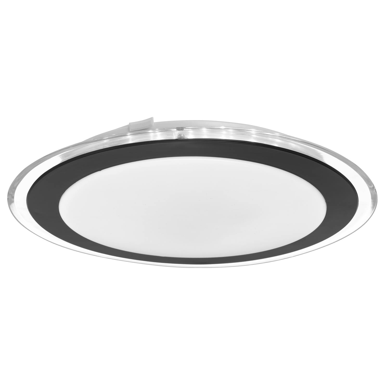 Astrid 33cm 18W Led Oyster, Satin, Black