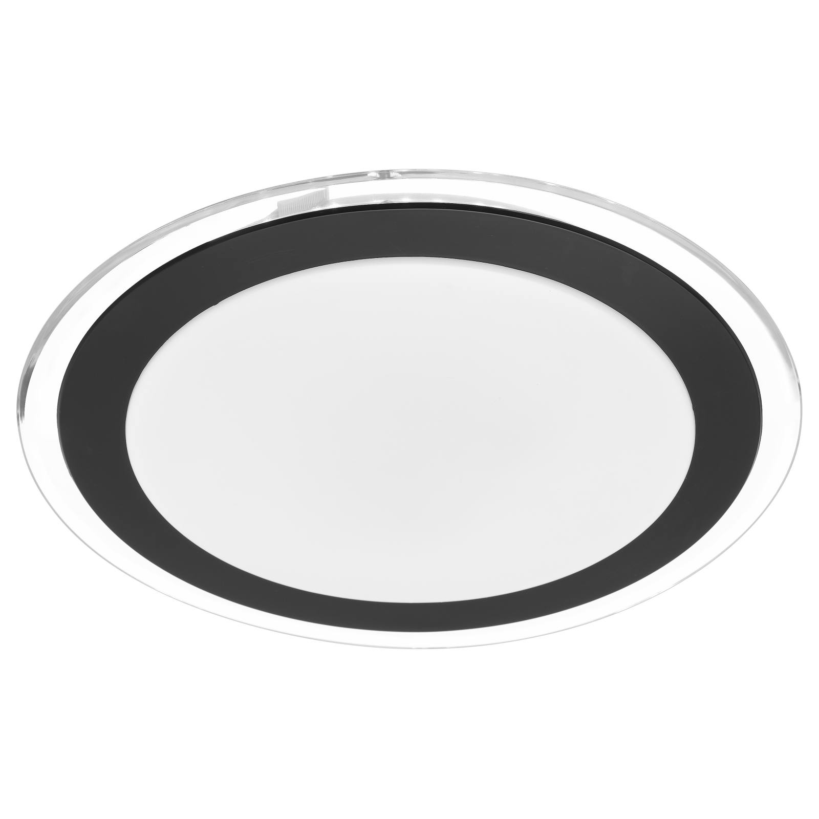 Astrid 33cm 18W Led Oyster, Satin, Black