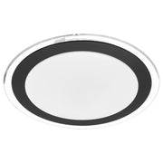 Astrid 33cm 18W Led Oyster, Satin, Black