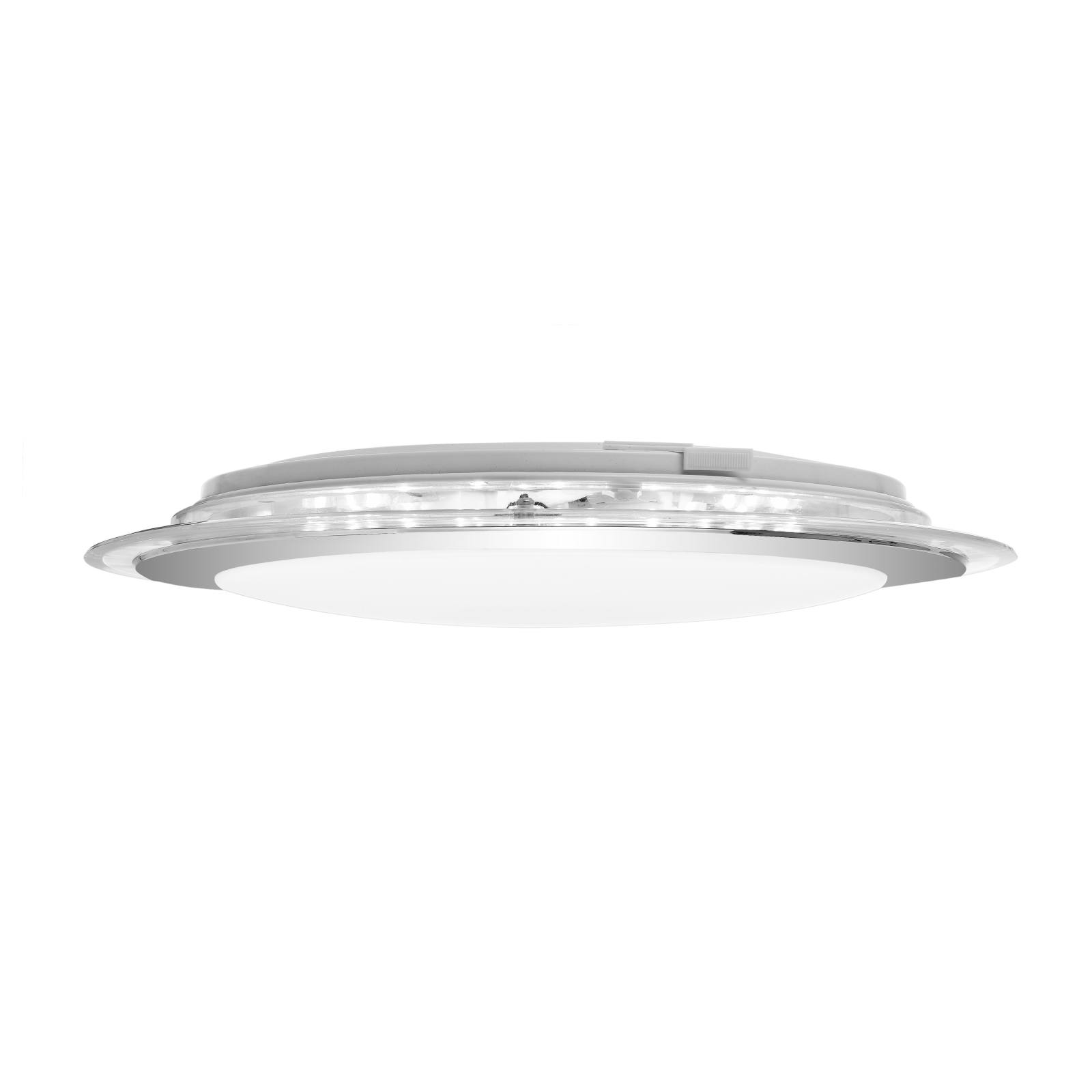 Astrid 33cm 18W Led Oyster, Satin, Silver, Chrome