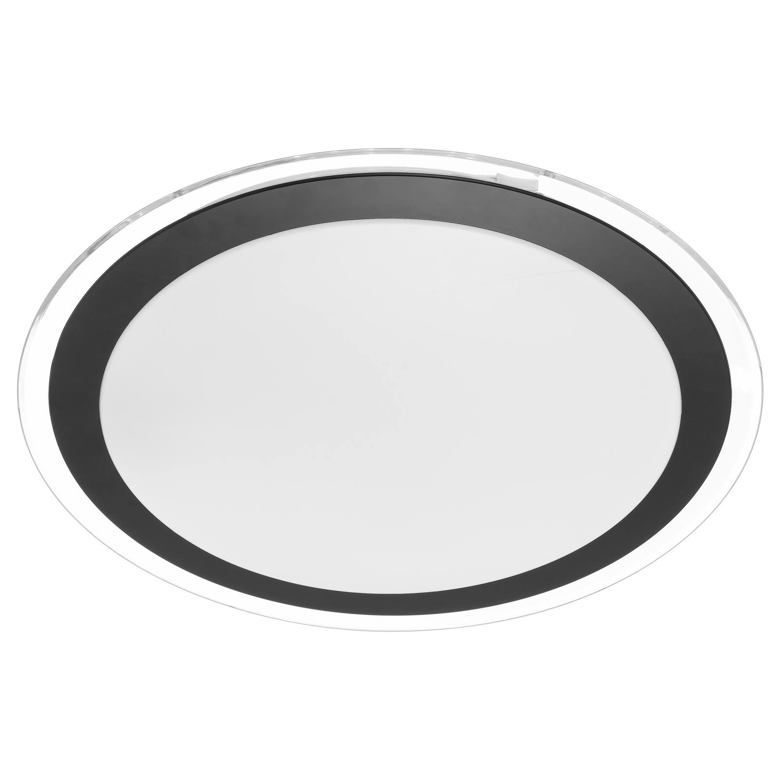 Astrid 43cm 30W Led Oyster Light, Satin, Black