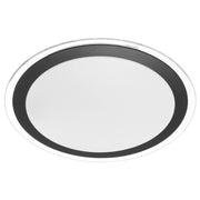 Astrid 43cm 30W Led Oyster Light, Satin, Black