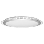Astrid 43cm 30W Led Oyster Light, Silver, Chrome