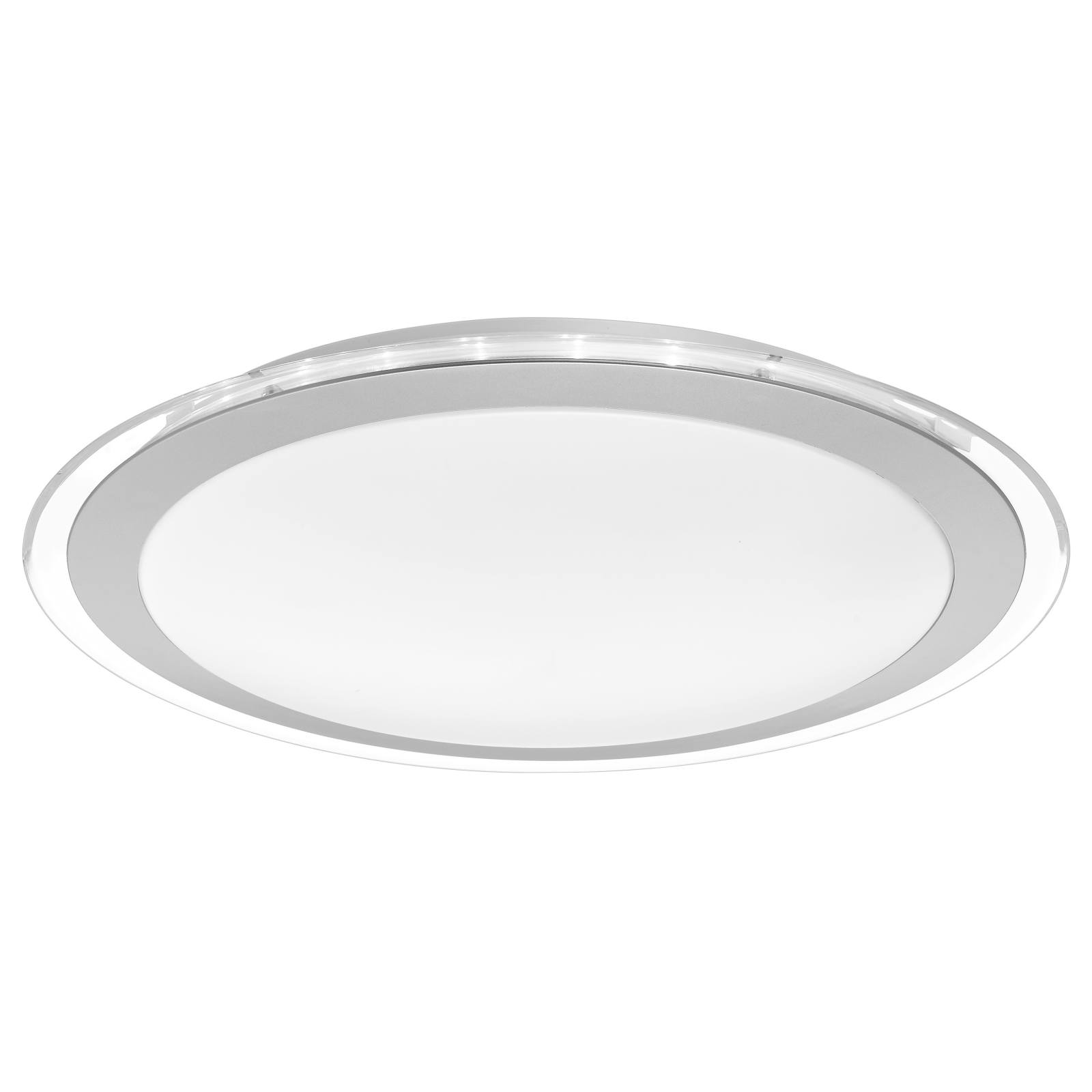 Astrid 43cm 30W Led Oyster Light, Satin, Silver