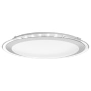 Astrid 43cm 30W Led Oyster Light, Satin, Silver