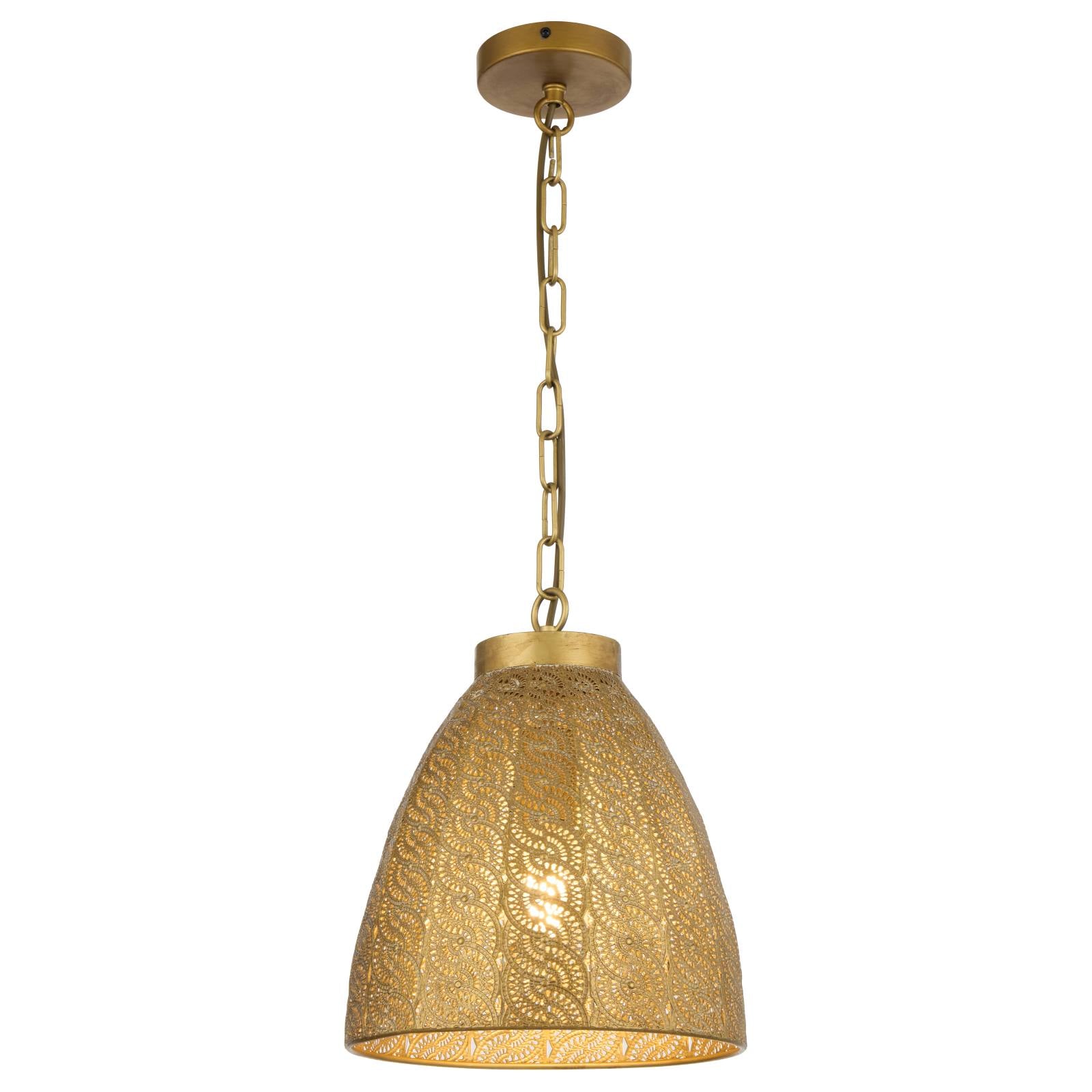 Aydin 28cm Pendant Light, Antique Brass