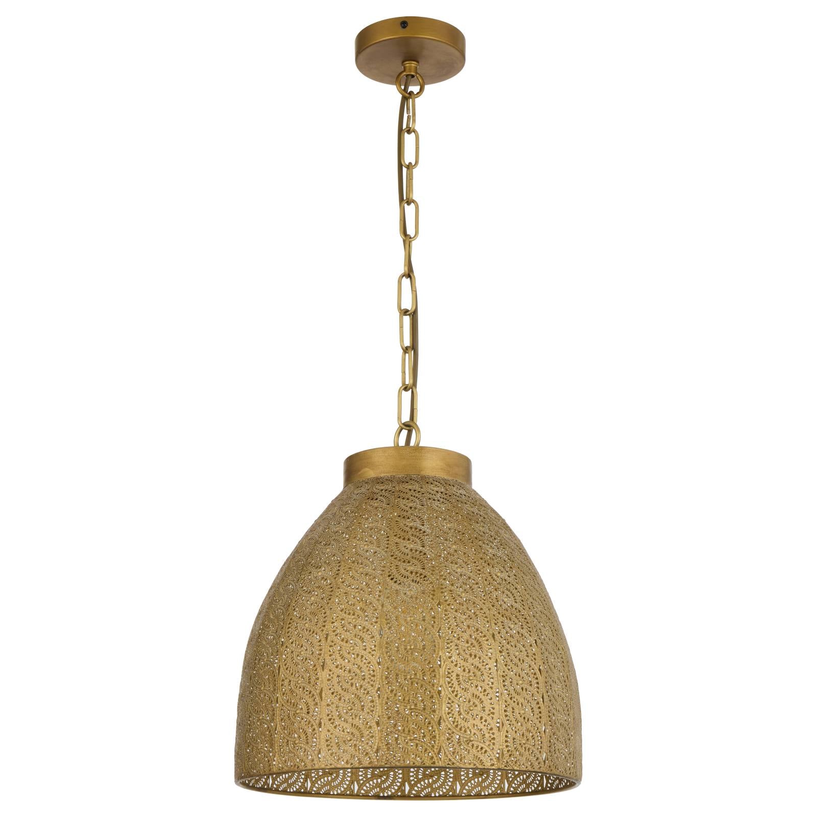 Aydin 35cm Pendant Light, Antique Brass