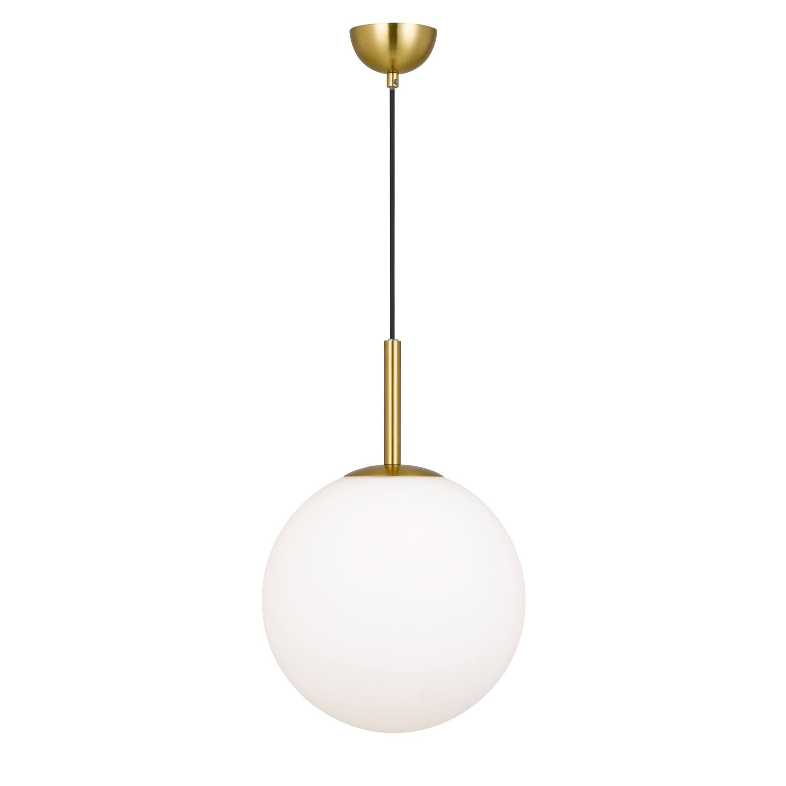 Bally 12 Pendant, Opal Matte, Antique Gold