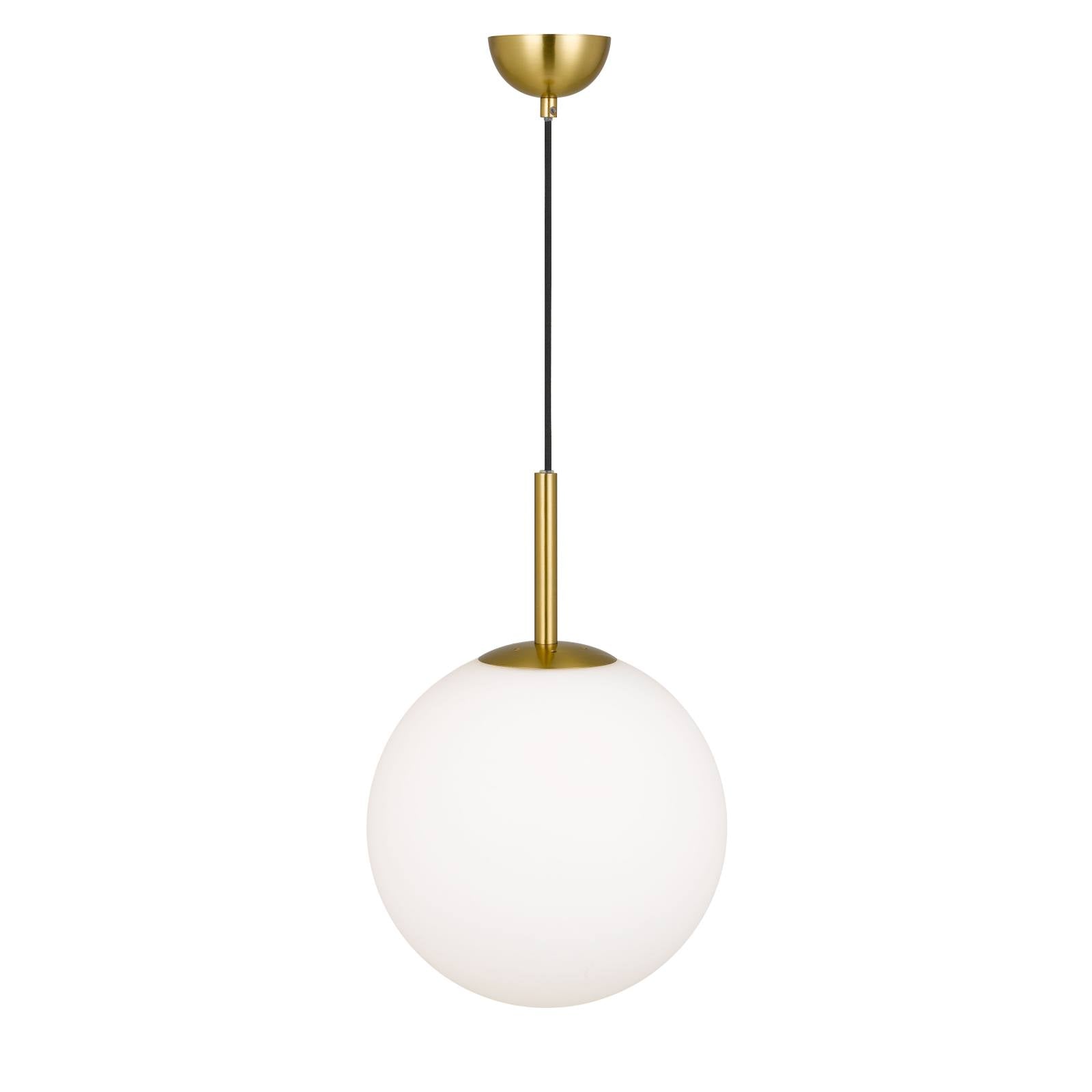 Bally 12 Pendant, Opal Matte, Antique Gold