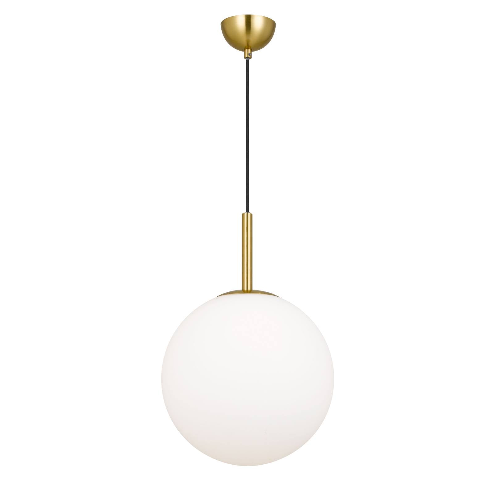 Bally 12 Pendant, Opal Matte, Antique Gold