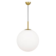 Bally 16 Pendant, Antique Gold, Opal Matte