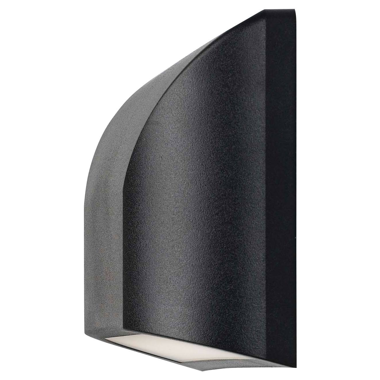 Bloc Exterior Led Wall Light, Black
