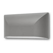 Bloc Exterior Led Wall Light, Silver
