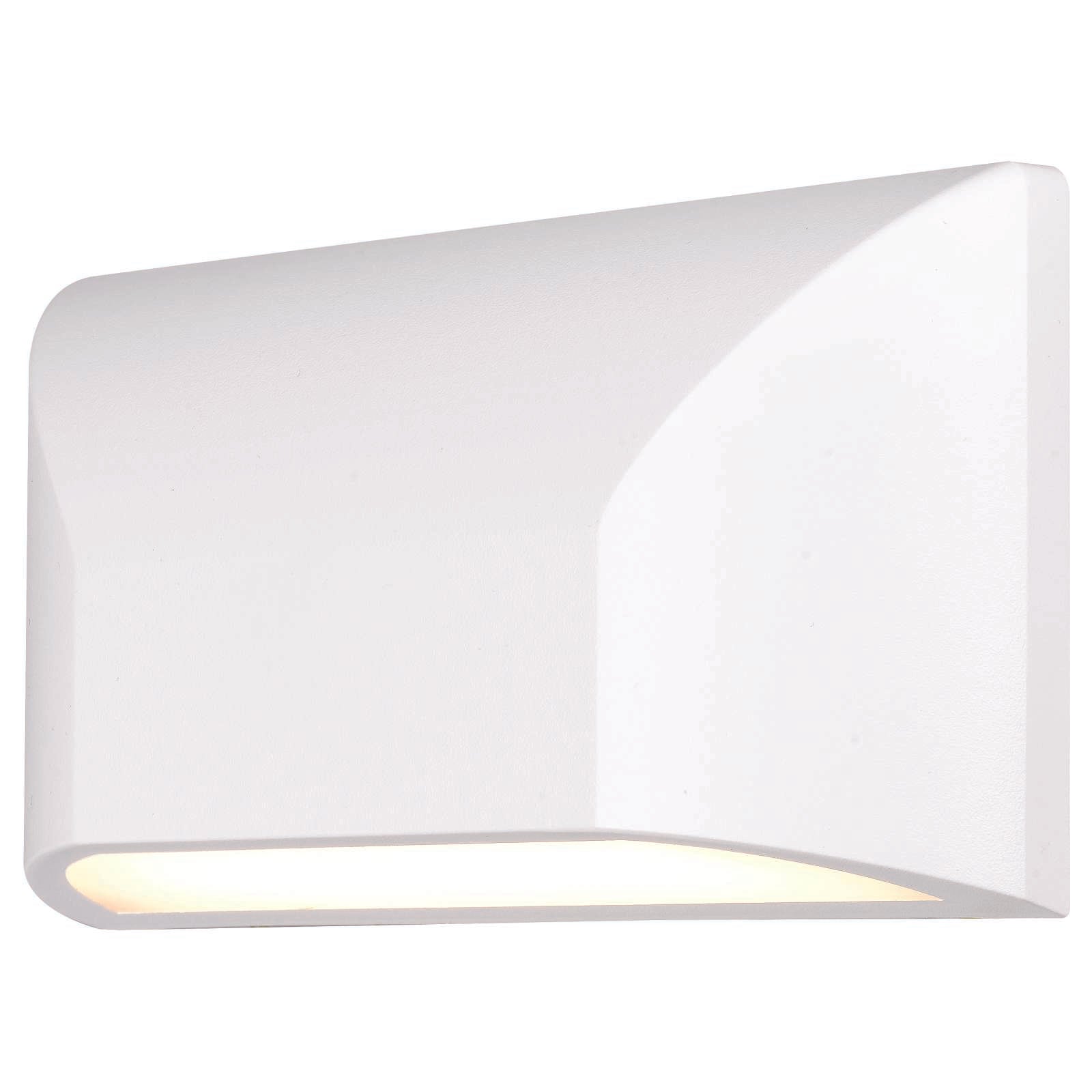 Bloc Exterior Led Wall Light, White