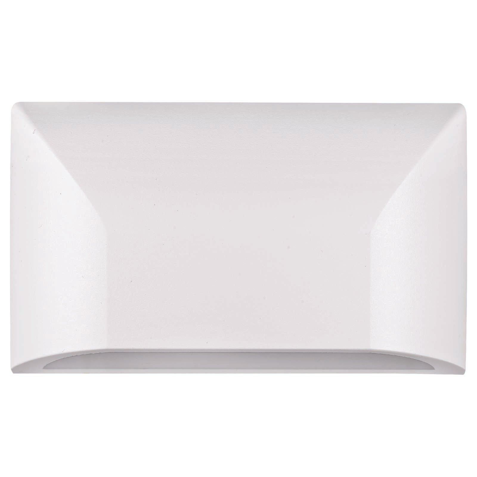 Bloc Exterior Led Wall Light, White