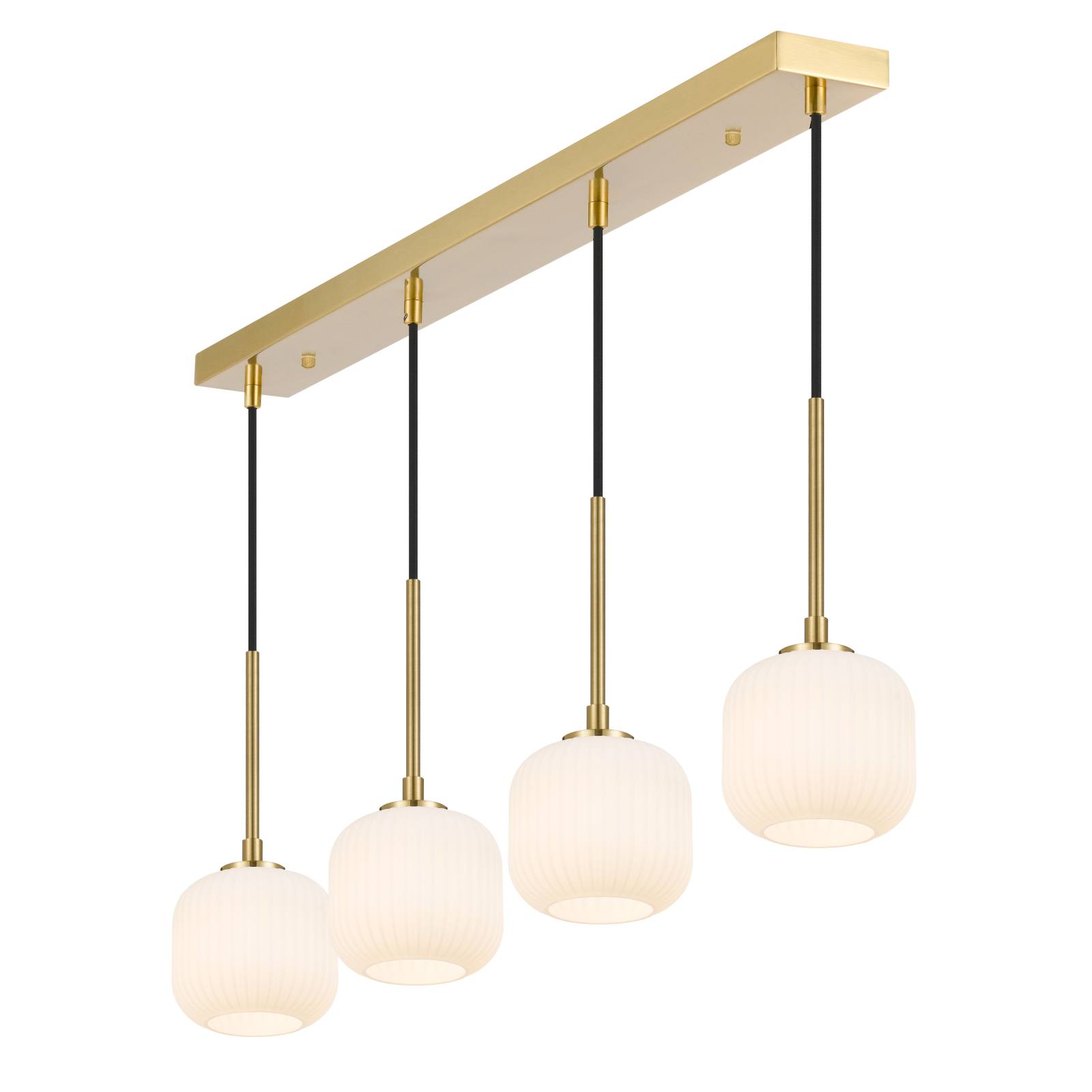 Bobo 4 Pendant, Antique Gold, Opal Matte