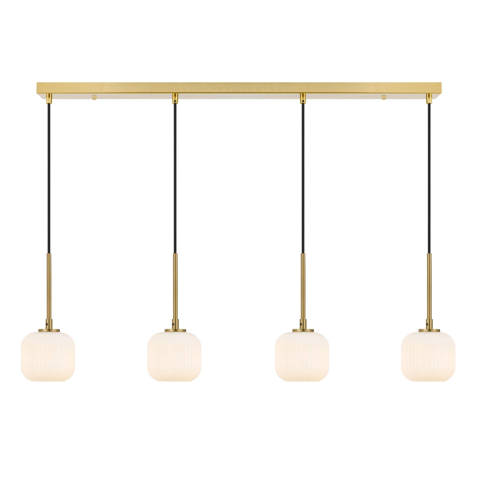 Bobo 4 Pendant, Antique Gold, Opal Matte