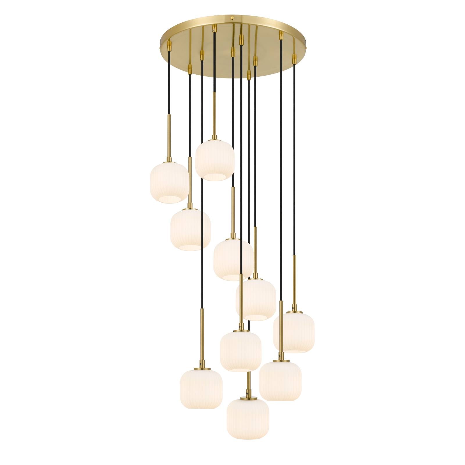 Bobo 10 Pendant, Antique Gold, Opal Matte